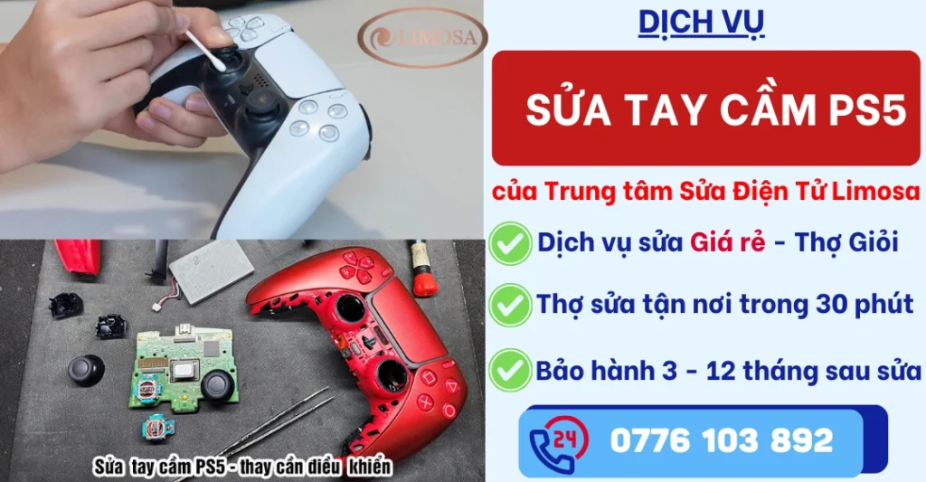 Sửa Tay Cầm PS5 tại Sửa Điện Tử Limosa