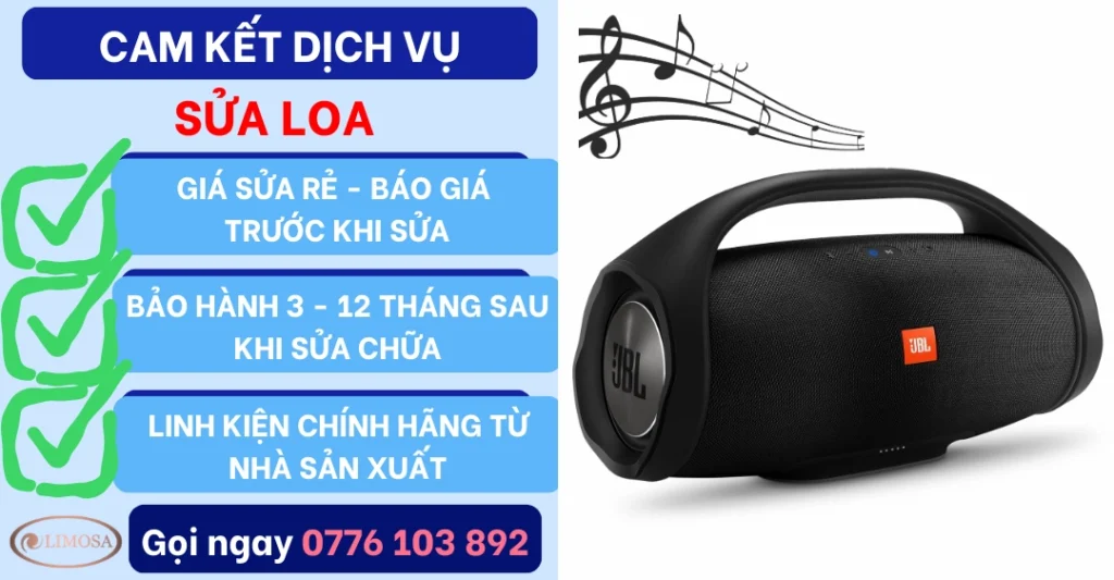 Cam kết dịch vụ sửa loa tại Sửa Điện Tử Limosa