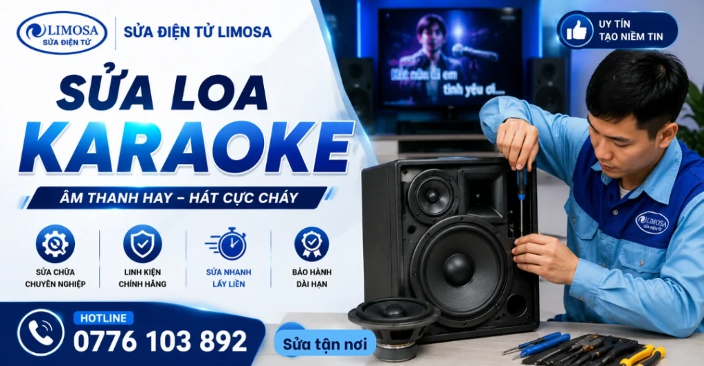 Cam kết sửa loa hát Karaoke tại Sửa Điện Tử Limosa