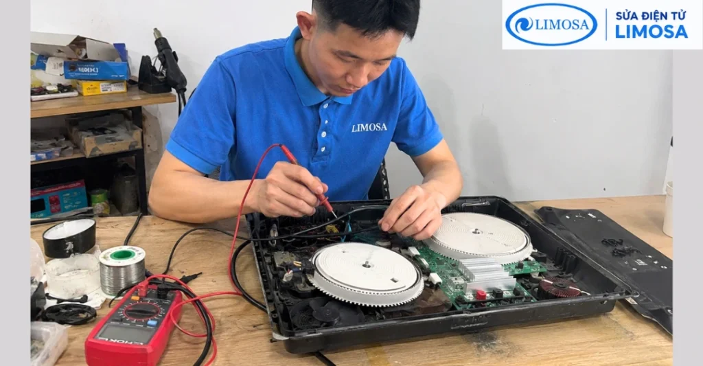 Hình thực tế sửa bếp từ đôi tại Sửa Điện Tử Limosa