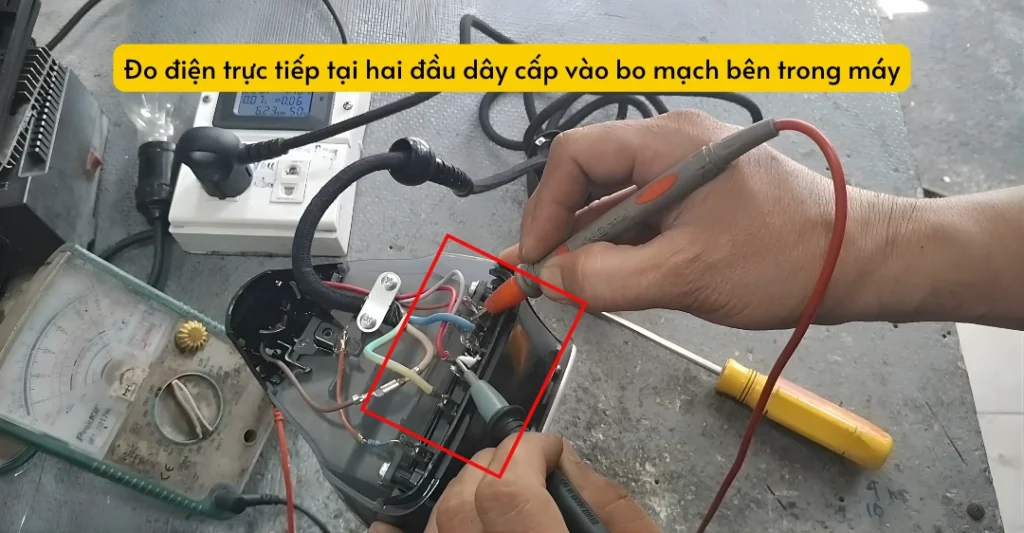 Dây nguồn bị đứt ngầm hoặc lỏng phích cắm