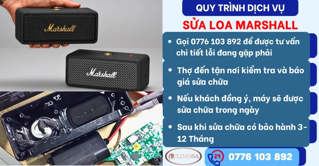 Quy trình Sửa Loa Marshall tại Sửa Điện Tử Limosa