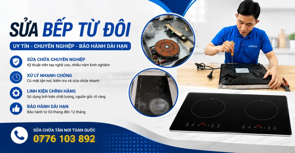Sửa Bếp Từ Đôi tại Sửa Điện Tử Limosa