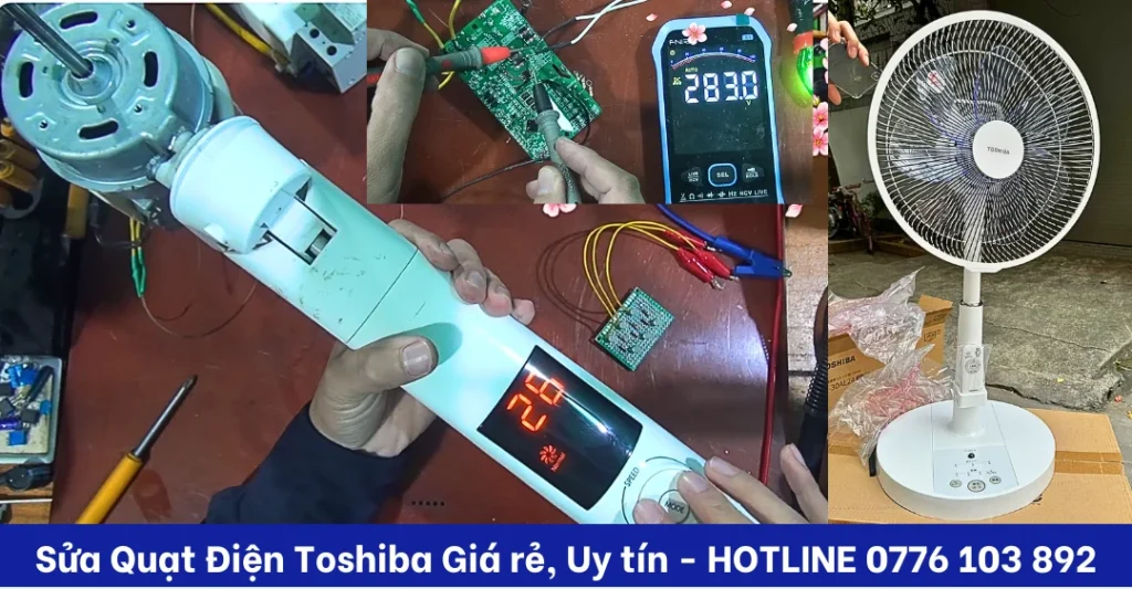 Sửa chữa quạt điện Toshiba uy tín tại Sửa Điện Tử Limosa