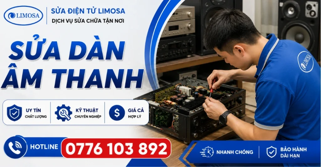 Sửa dàn âm thanh tại Sửa Điện Tử Limosa