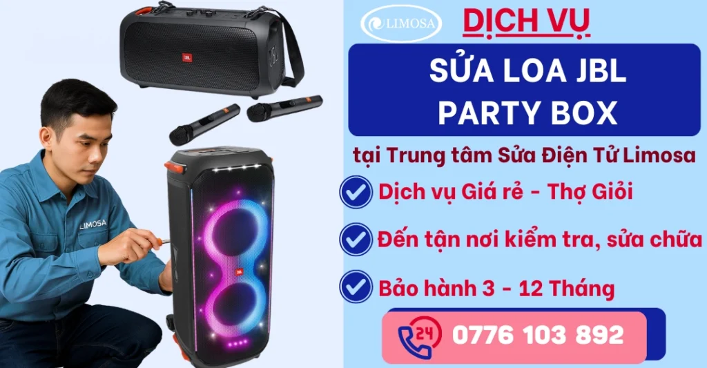 Sửa Loa JBL Party Box tại Sửa Điện Tử Limosa
