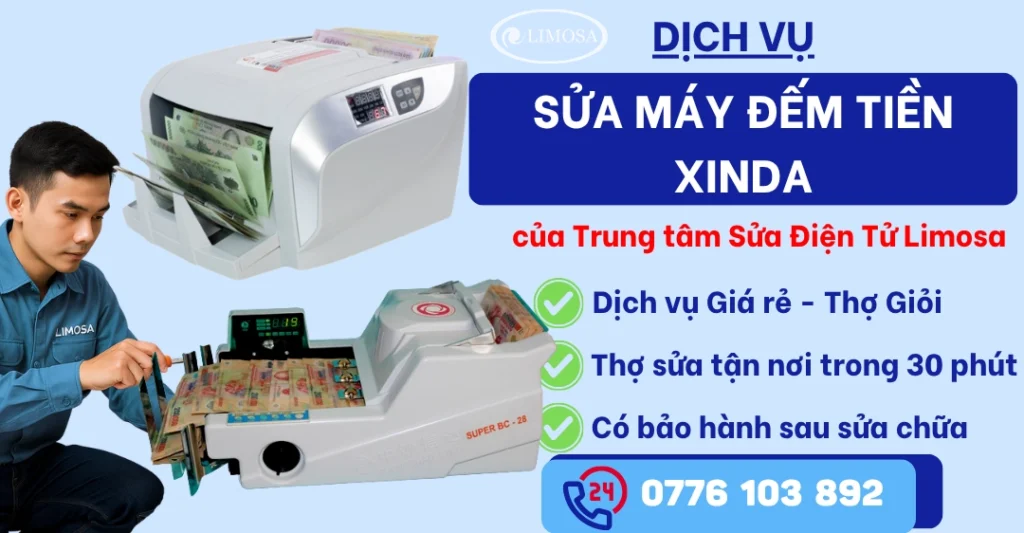 Sửa máy đếm tiền Xinda tại Sửa Điện Tử Limosa 
