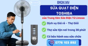 Sửa quạt điện Toshiba tại Sửa Điện Tử Limosa