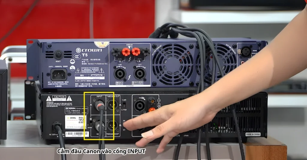 Kết nối tại cục đẩy