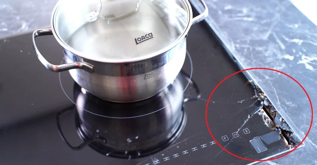 Tại sao mặt kính bếp từ bị nứt?