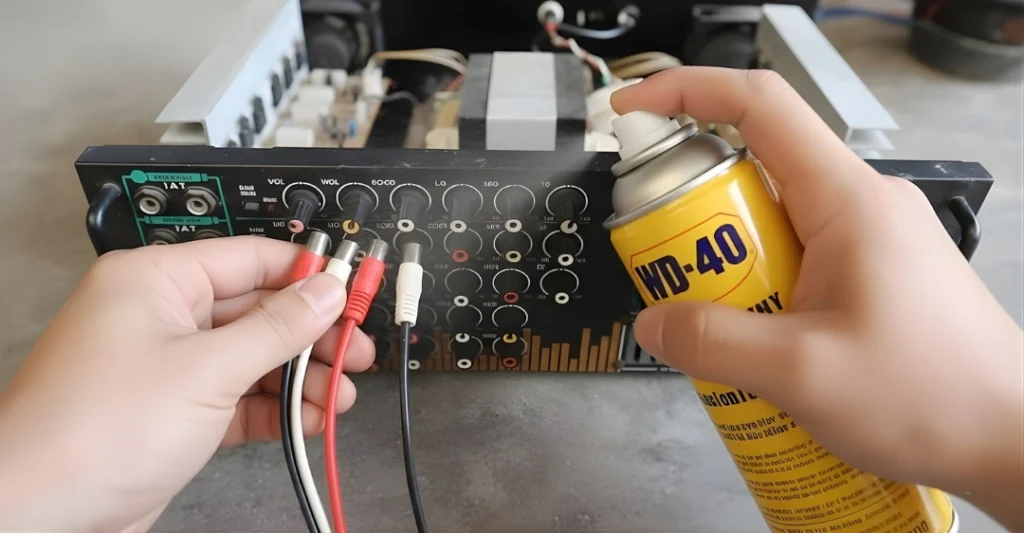 Dây tín hiệu hoặc Jack cắm bị oxy hóa