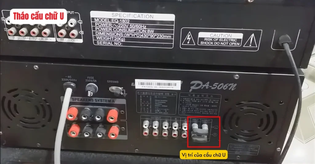 cách kết nối lọc xì với amply