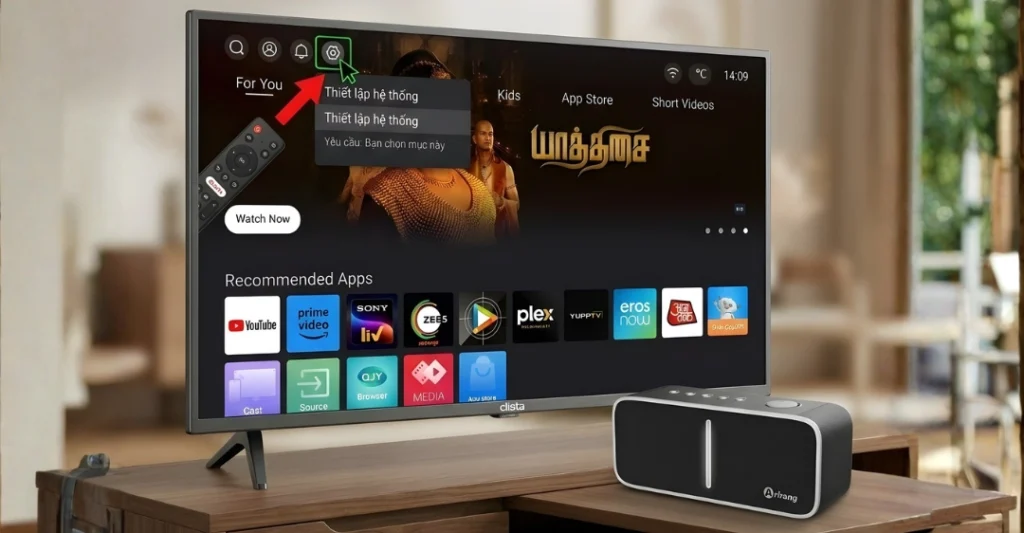 Đối với Tivi Coocaa chạy Coolita OS