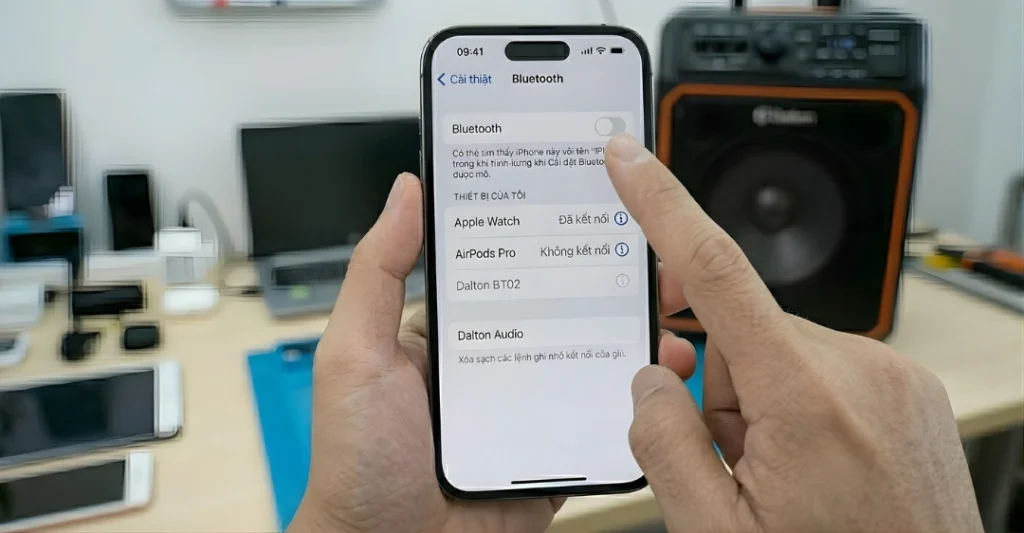 cách reset bluetooth loa kéo Dalton