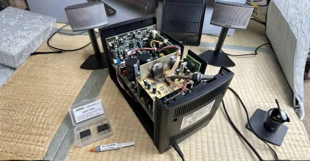 Cháy IC công suất bass