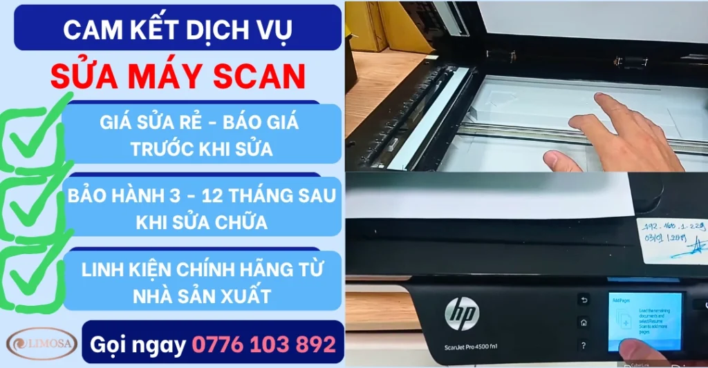 Cam kết dịch vụ sửa máy scan của Sửa Điện Tử Limosa