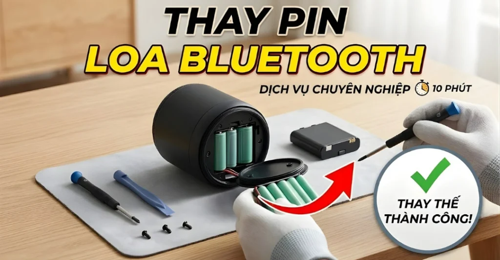 thay pin loa bluetooth