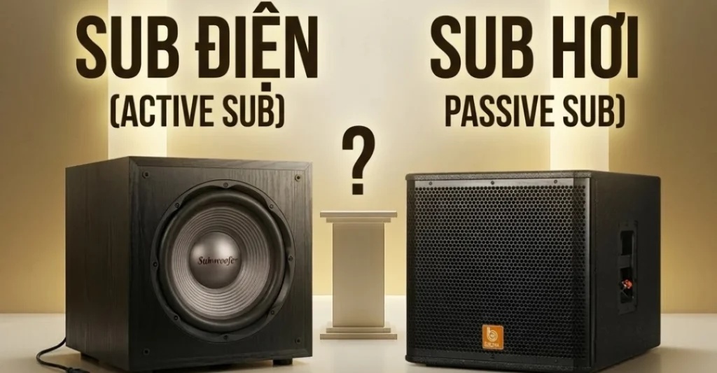 Phân biệt loa Sub trước khi đấu nối