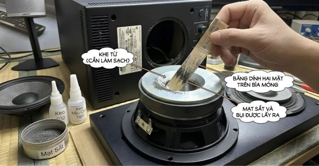 Làm sạch khe từ