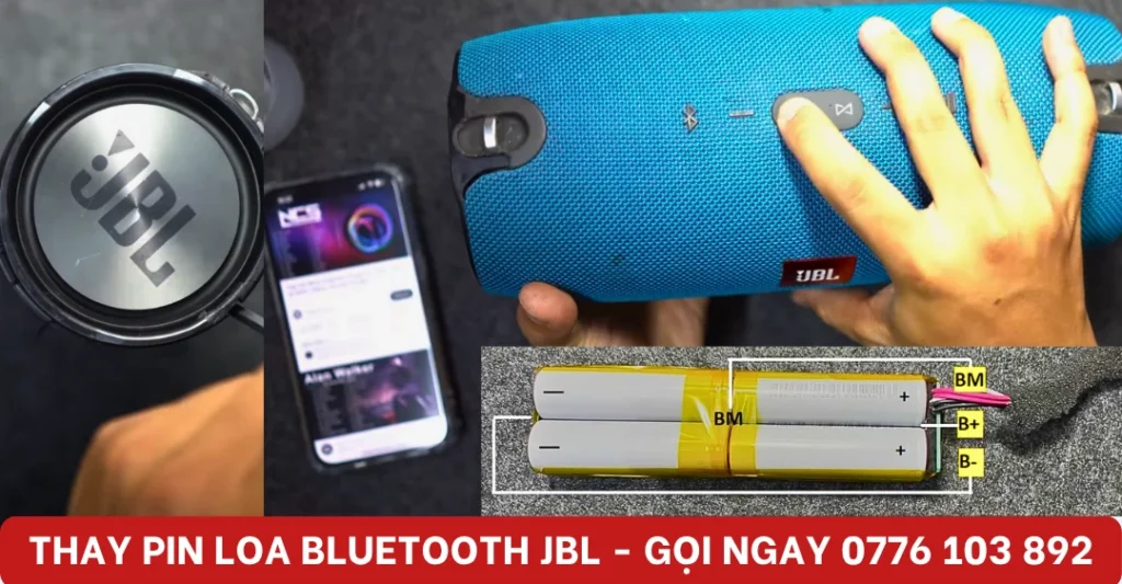 Thay pin loa Bluetooth JBL Tại nhà, Giá rẻ