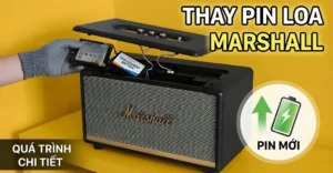 thay pin loa Marshall