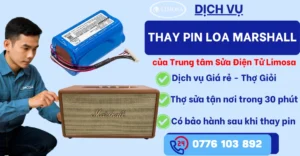 Thay Pin Loa Marshall tại Sửa Điện Tử Limosa