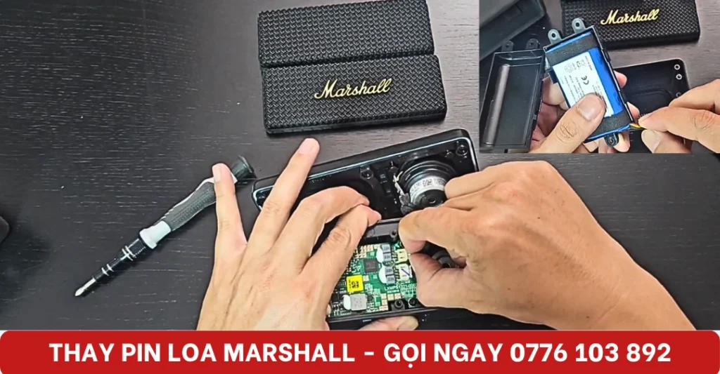 Thay Pin Loa Marshall tại nhà, giá rẻ