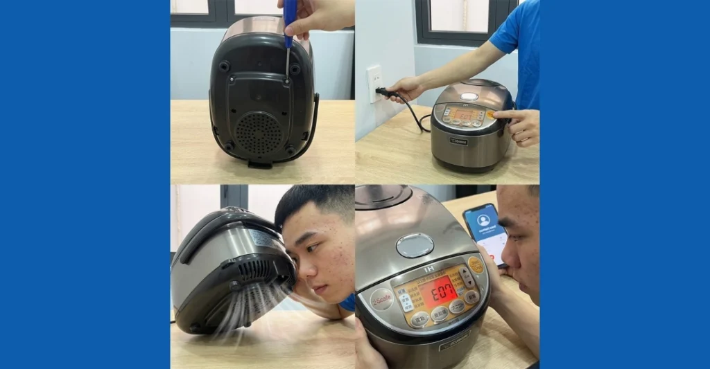 lỗi E07 nồi Zojirushi