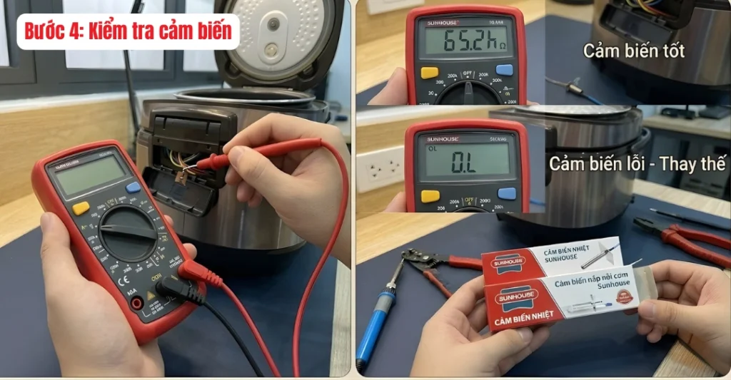 Bước 4: Kiểm tra cảm biến