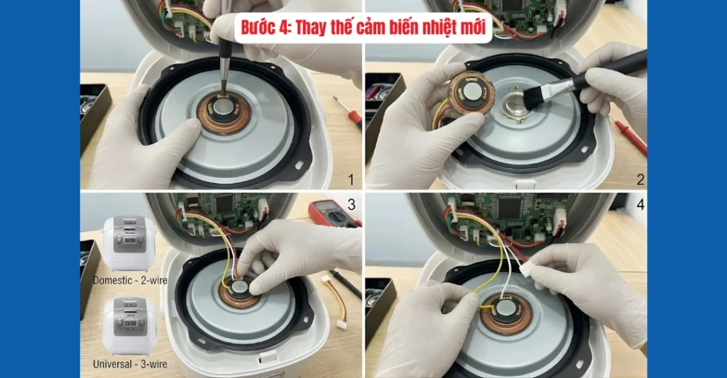 Thay thế cảm biến nhiệt mới