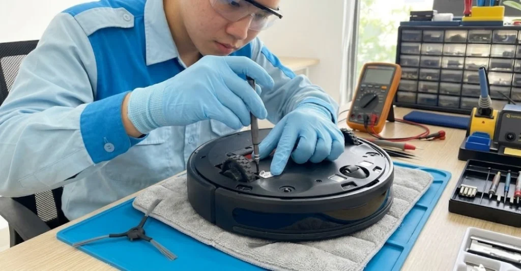 Tháo nắp bảo vệ mặt dưới