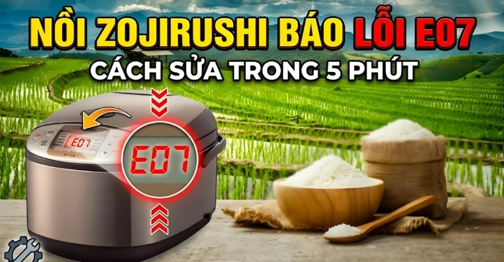 lỗi E07 nồi Zojirushi
