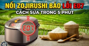 lỗi E07 nồi Zojirushi