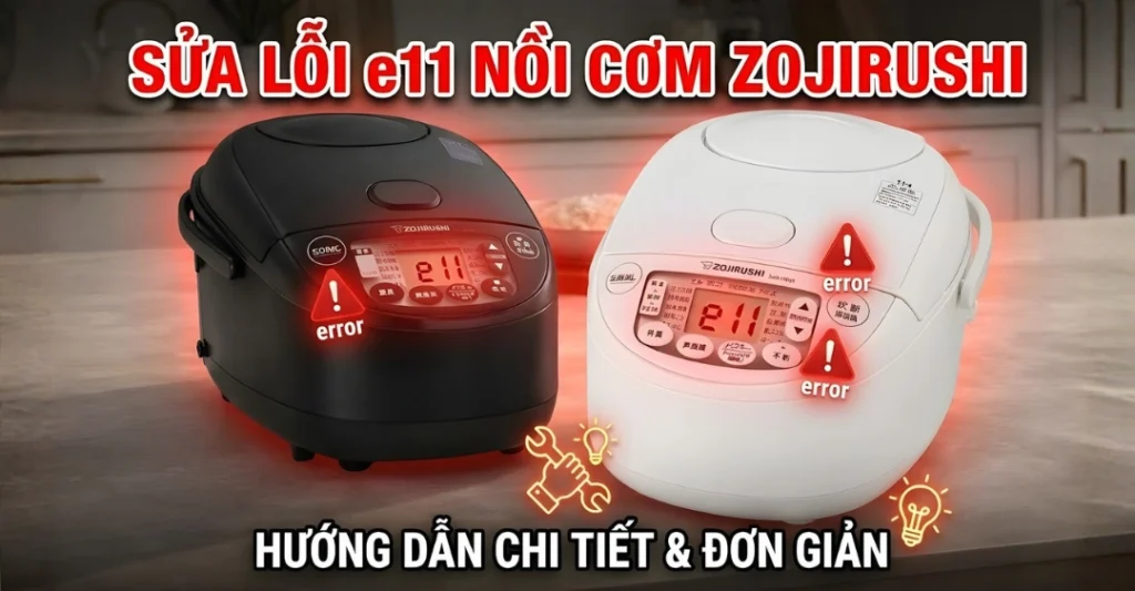lỗi E11 nồi cơm Zojirushi