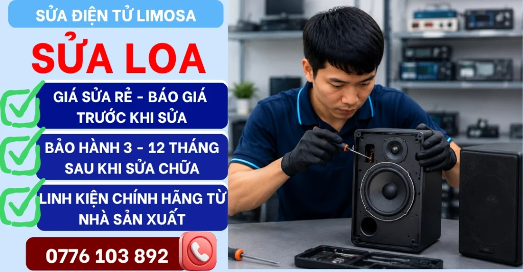 Sửa loa tại Sửa Điện Tử Limosa