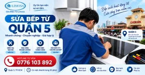 Sửa Bếp Từ Quận 5 tại Sửa Điện Tử Limosa
