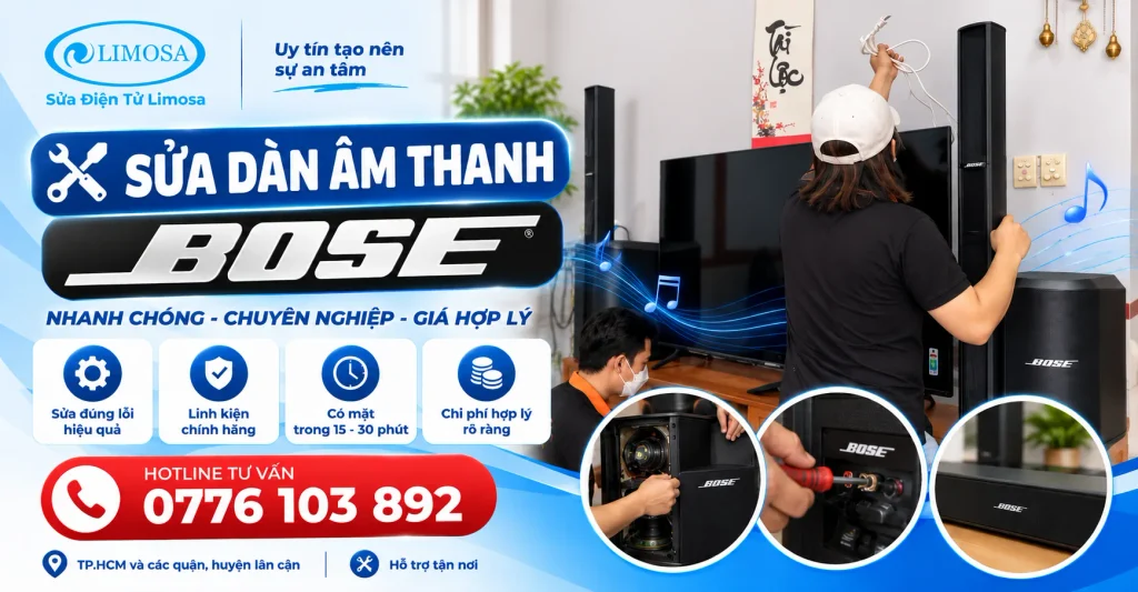 Sửa Dàn Âm Thanh Bose Tại Sửa Điện Tử Limosa