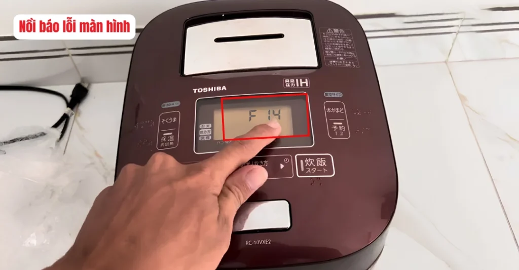 Cách sửa nồi cơm Toshiba nấu cơm bị sống