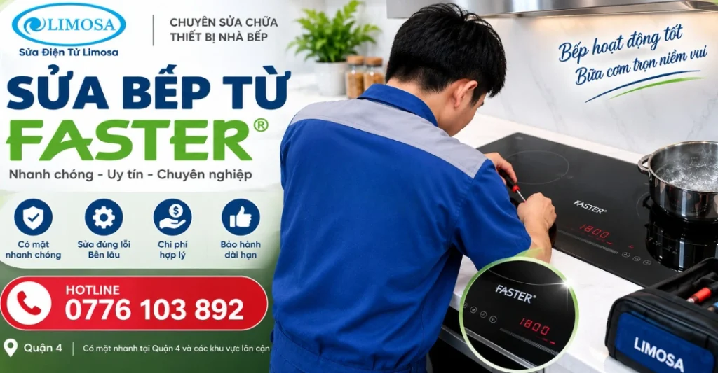 Sửa Bếp Từ Faster tại Sửa Điện Tử Limosa
