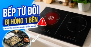 bếp từ đôi bị hỏng 1 bên
