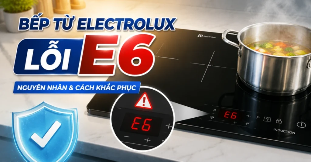 bếp từ Electrolux lỗi E6