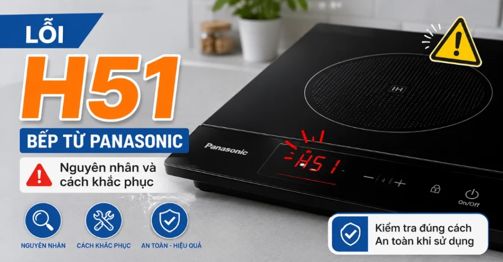 lỗi H51 bếp từ Panasonic