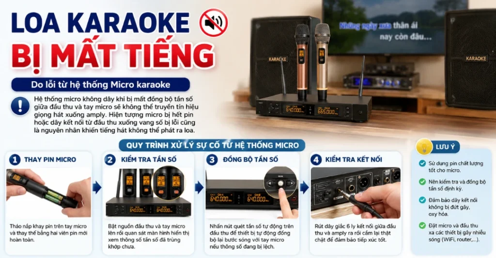 Do lỗi từ hệ thống Micro karaoke