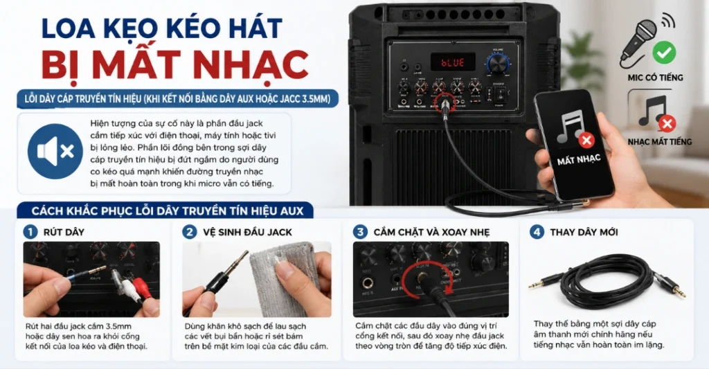 Lỗi dây cáp truyền tín hiệu