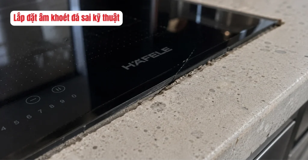 Lắp đặt âm khoét đá sai kỹ thuật