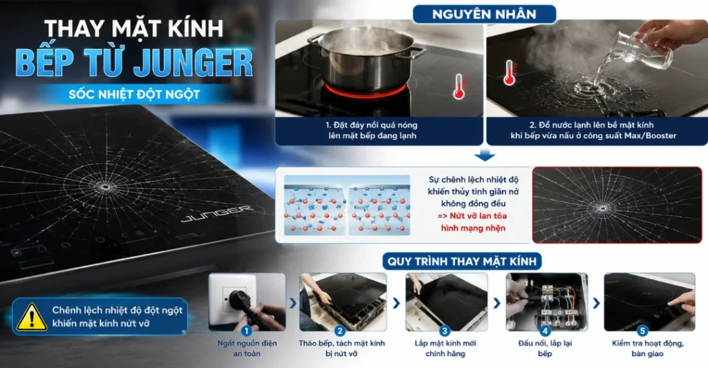 Sốc nhiệt đột ngột trong quá trình đun nấu