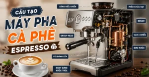 cấu tạo máy pha cà phê Espresso