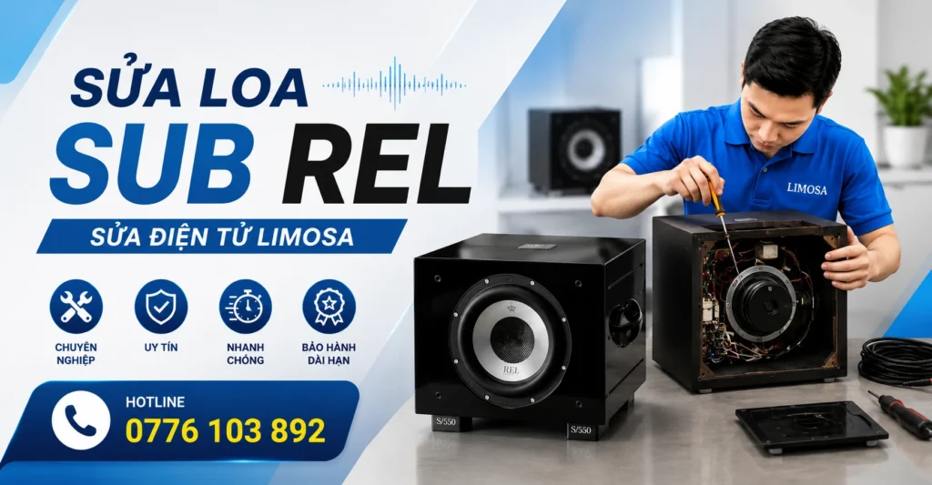 Sửa Loa Sub REL tại Sửa Điện Tử Limosa