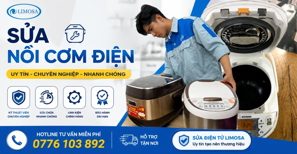 Sửa nồi cơm điện tại Sửa Điện Tử Limosa