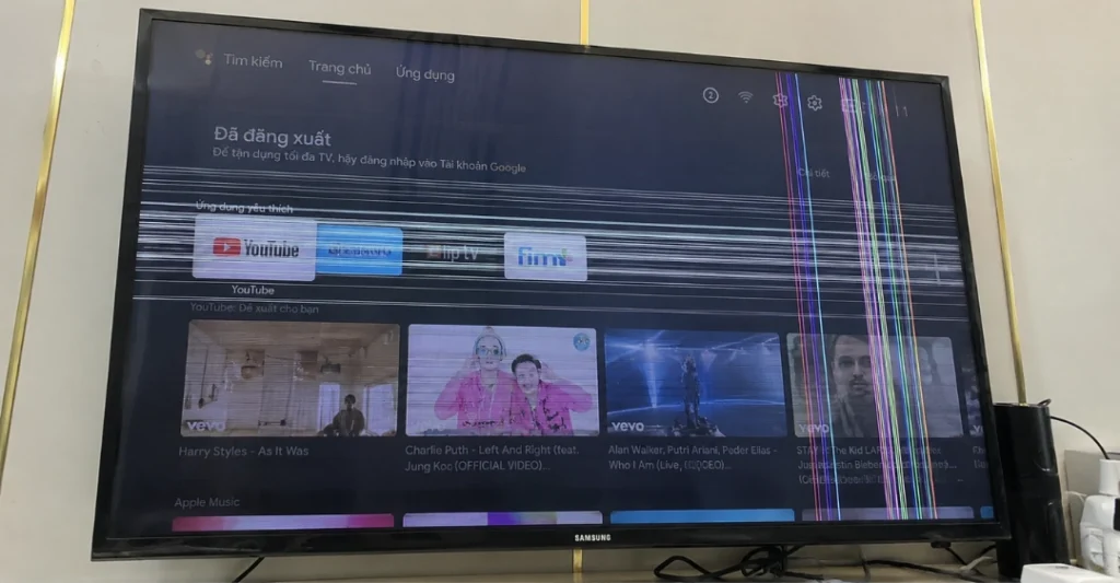 Tivi Samsung bị sọc ngang, sọc dọc màn hình